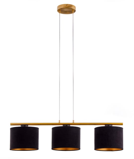 Sigma Pendant lamp ARIEL 3 gold szczotkowany/black 41676