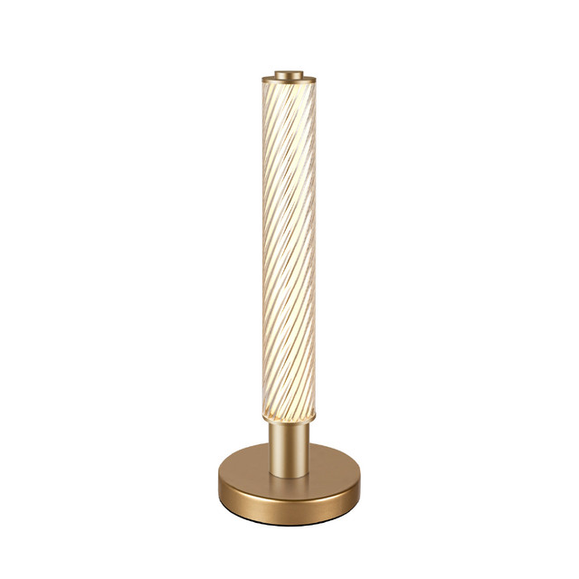 ACA Lighting MYSTIQUE-TABLE LAMP GOLD ALUMINIUM LED SMD 7W DIMMABLE 2700K 420Lm IP20 120X120X385MM — CNT7GDIM