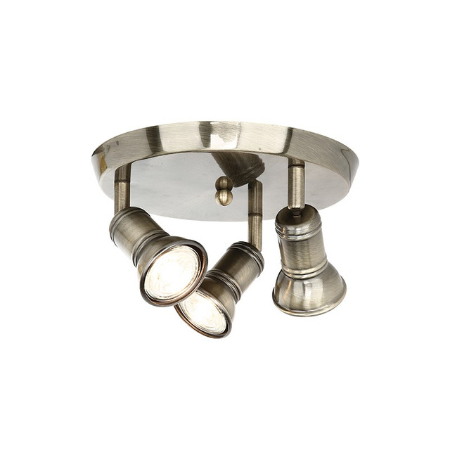 ACA Lighting WALL MOUNTED 3ΧGU10 ROSET BRONZE METAL Φ23,5Χ14CM BRULEE — SU283PBR