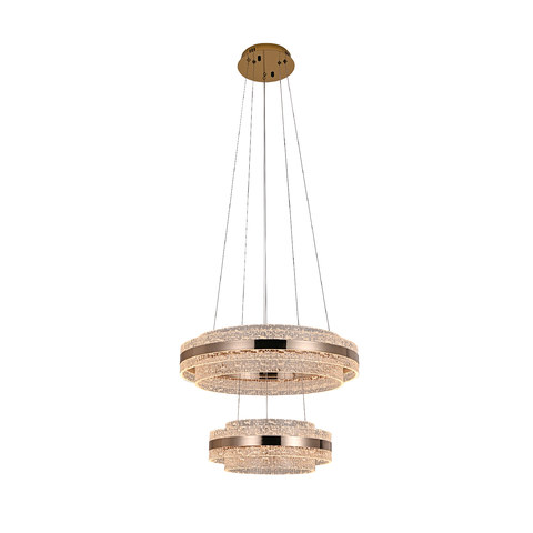 ACA Lighting ROSE -PENDANT LAMP ROSE GOLD METAL LED SMD 70W CCT 2700K-3000K-4000K 7800LM IP20 — manufacturer representative image