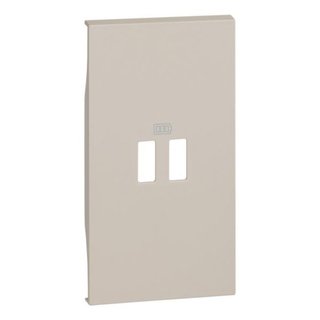BTicino Covers for 2-module USB chargers. For items K4285C2, K4286C2, K4287C3 — KM12C