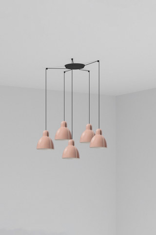 Faro Barcelona VENICE 5L Pink pendant lamp — manufacturer representative image