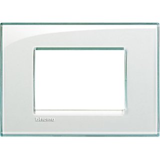 BTicino Square cover plate 3 modules - acquamarine — LNA4803KA