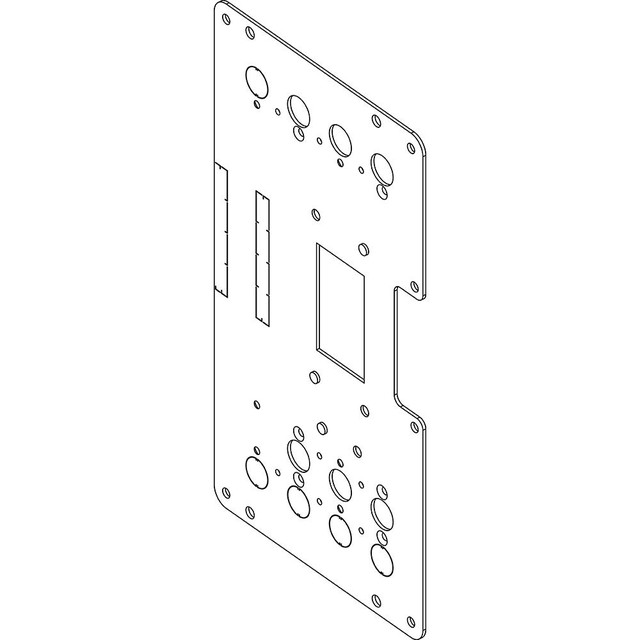 BTicino Fixing plate for sliding frame for M2 250 interlocked plug-in version — 9250SRB