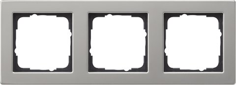 Gira E2 cover frame stainless steel — 021333