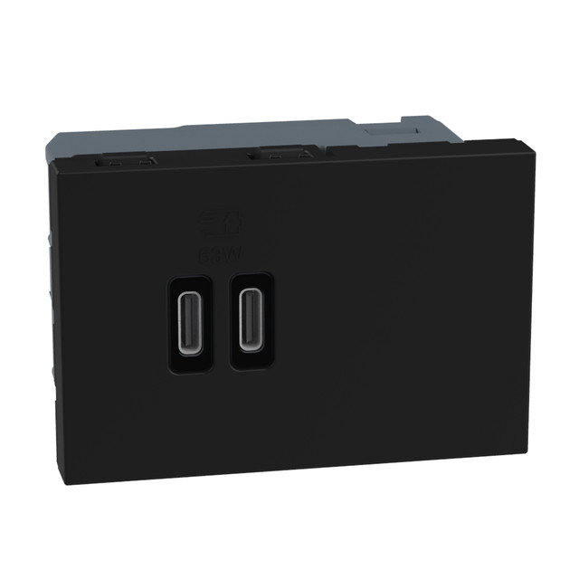 BTicino Double USB sockets - 2 x Type-C 63 W — JB4395CC