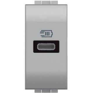 BTicino USB charger with 1 type C port - 20W — NT4192C