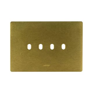 AVE NEW STYLE S44 ALUMINUM PLATE, BRONZE COLOUR – 4 CONTROLS – 4 MOD. — 44PANQ04BRZ
