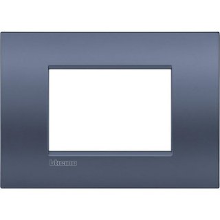 BTicino Cover plate AIR 3 modules - blue moon — LNC4803BM