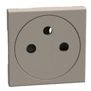 BTicino Cover for French standard socket outlets Y4142AF, Y4142M2AF and Y4142M3AF - stone — YG4942AF