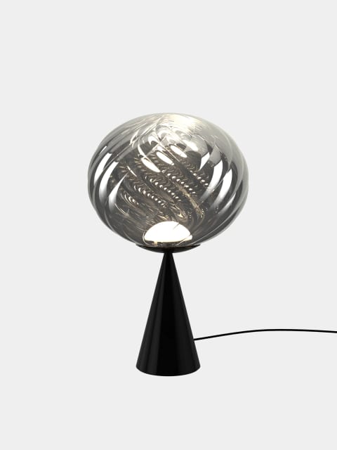 Tom Dixon Whirl Table Light | Silver Polished Polycarbonate — WHS01CH-TUN01M2