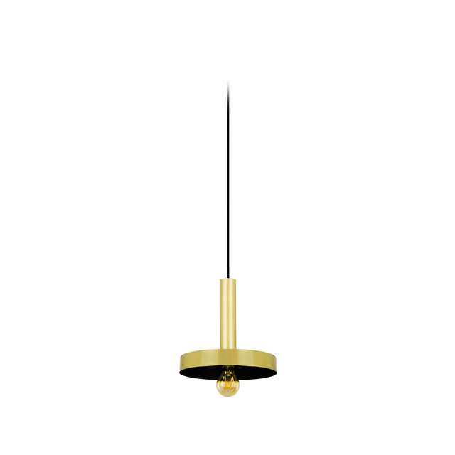 Faro Barcelona WHIZZ Satin gold and black pendant lamp — 20161-US
