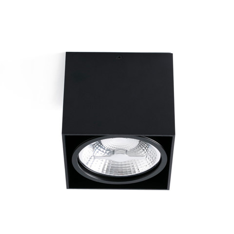 Faro Barcelona TECTO 1L AR111 Black ceiling lamp — manufacturer representative image
