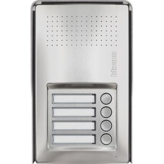 BTicino Linea 100 audio entrance panel with 4 Pushbutton — 343101