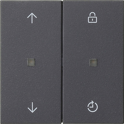 Gira S3000 op.top Memory arrows System 55 anthracite — manufacturer representative image