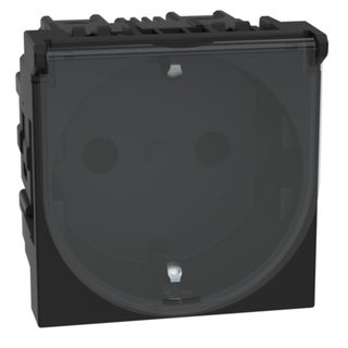 BTicino German standard socket 2P+E 16A 250 Vac with IP20 flap — RG4141C
