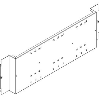 BTicino Fixing plate for M250-630E fixed version vertical for LDX800, MDX800 and HDX — 9781P/TN