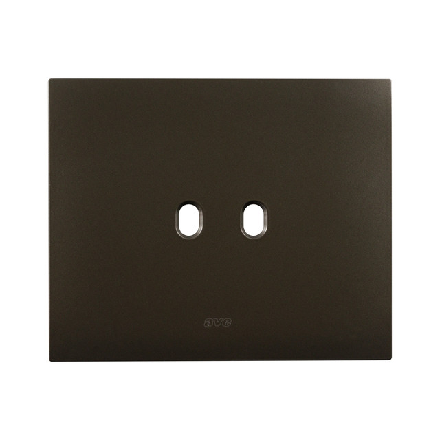AVE NEW STYLE S44 SMART METAL PLATE, MATT BRONZE COLOUR – 2 CONTROLS – 3 MOD. — 44PSMN02BRO
