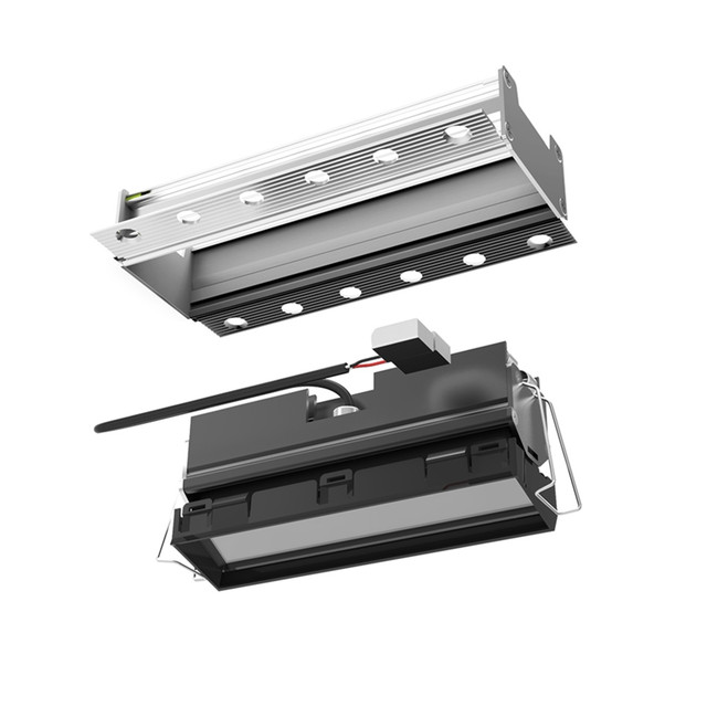 Artemide Sharp Wall Washer - Trimless - 2 optic unit - 22W - 2700K - Black/Black — AF65604 — manufacturer representative image
