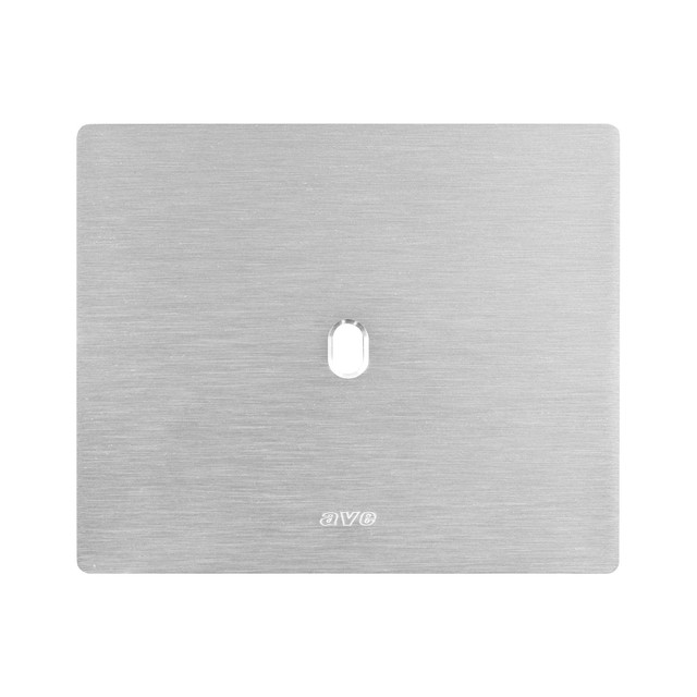 AVE NEW STYLE S44 ALUMINUM PLATE, NATURAL ALLUMINUM – 1 CONTROL – 3 MOD. — 44PANQ01ALS