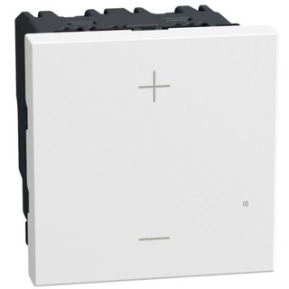 BTicino Universal pushbutton dimmer - 2 wires - 2 modules - white — YW4419M2