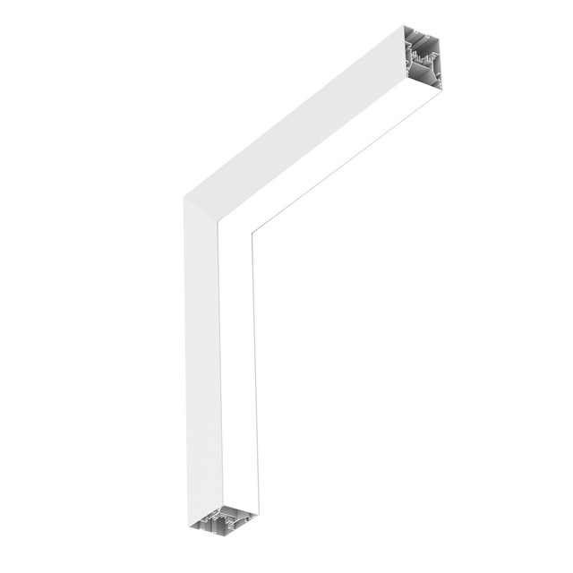 Flos In-Finity 70 Surface Dihedral Corner 3000K Micro-Prismatic Diffuser Dali — N70SDC3U30BDA — manufacturer representative image