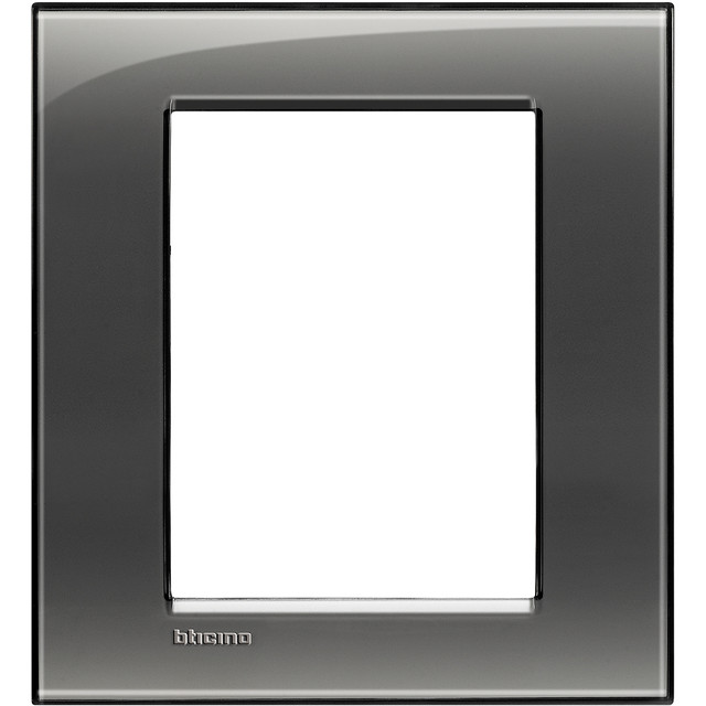 BTicino Square cover plate 3+3 modules - London smoke — LNA4826KF