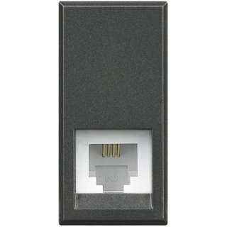 BTicino RJ11 telephone connector — HS4258/11N