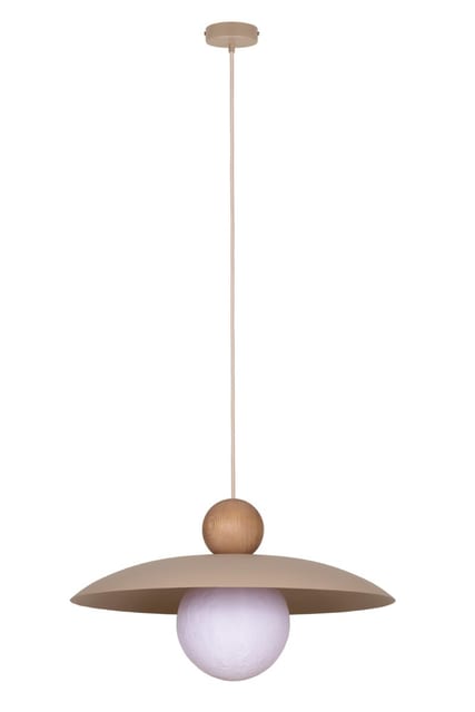 Sigma Pendant lamp MOSAIC WOOD 1 ciepły beż/jasny brąz 41948
