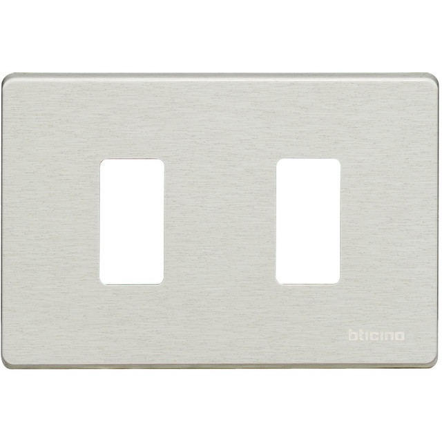BTicino Cover plate 2 modules — 503/2/AL