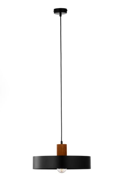 Sigma Pendant lamp RIF Wood 1 L black/jasny brązowy 41860