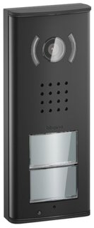 BTicino Linea 2000L2 video entrance panel with 2 pushbuttons – black finish — 343062