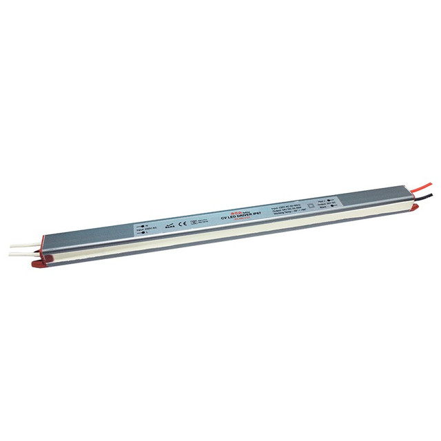 ACA Lighting LINEAR METAL CV LED DRIVER 48W 230V AC-24V DC 2A IP67 WITH CABLES — WL48CV24