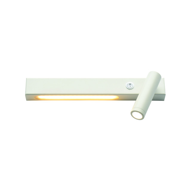 ACA Lighting WALL LAMP LED 12W 3200K 980LM WHITE METAL 28Χ11Χ8CM RIGHT — SF2110LEDWHR