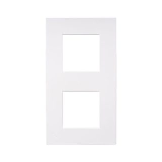 AVE SMART EASY S44 TECHNOPOLYMER PLATE, WHITE COLOUR – MATT FINISH – 2 + 2 MOD. — 44PSME34BO