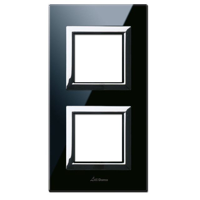 AVE VERA44 GLASS FR.PLATE A.BLACK 2+2M — 44PV24NAL