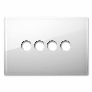 AVE NEW STYLE FR PLATE WHITE GLASS 4CON — 44PVN04BL