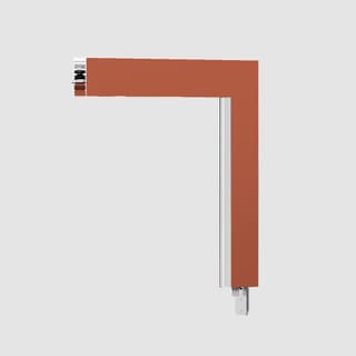 Artemide A.24 - Wall/Ceiling Diffused Emission - 90° Angle (perpendicular planes) - Direct Emission - 4000K - Brushed Copper — AQ31718