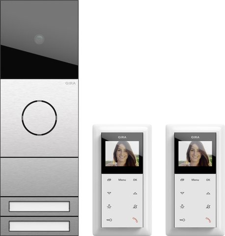 Gira System 106 two-family home video kit — 2417000