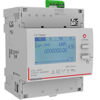 BTicino Three-phase meter for TA connection — F41TMAN