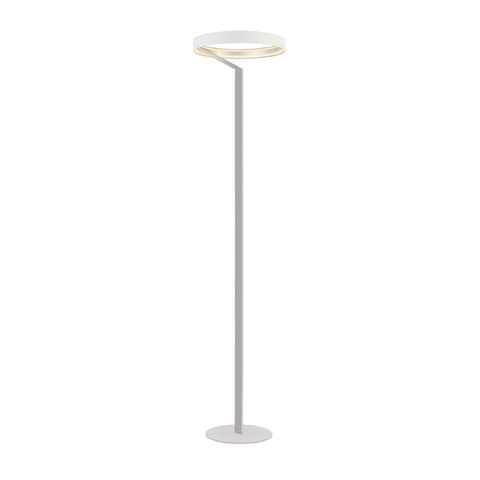 ACA Lighting ROLLIE-FLOOR LAMP SAND WHITE ALUMINIUM LED SMD 43W DIMMABLE 2700K 2150LM IP20 385X1700MM — manufacturer representative image