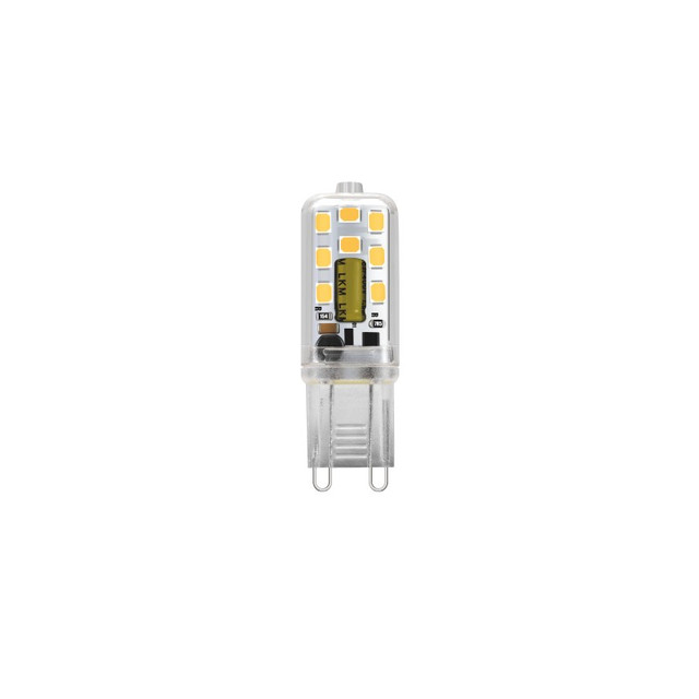 ACA Lighting LED SMD G9 3W 4000K 230V AC 260LM RA80 30000H 300° PLASTIC CLEAR — G928353NWC