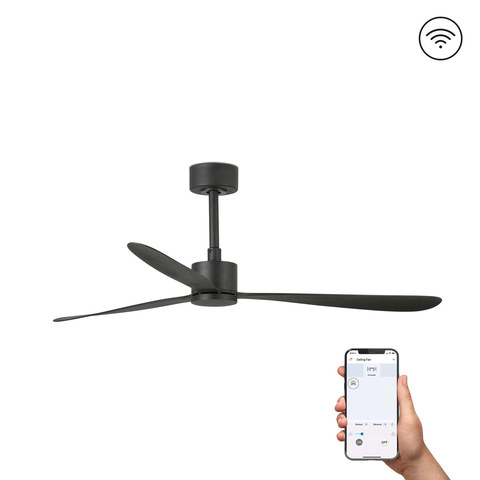 Faro Barcelona AMELIA L Black fan TUYA — manufacturer representative image
