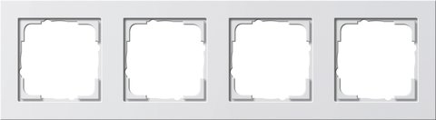 Gira E2 cover frame pure white glossy pure white glossy — 021429