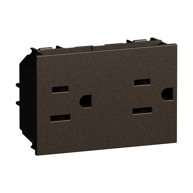 BTicino American standard 2 P+E 15 A - 127/250 VA universal duplex socket — KB4188