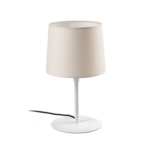 Faro Barcelona CONGA White/beige table lamp — manufacturer representative image