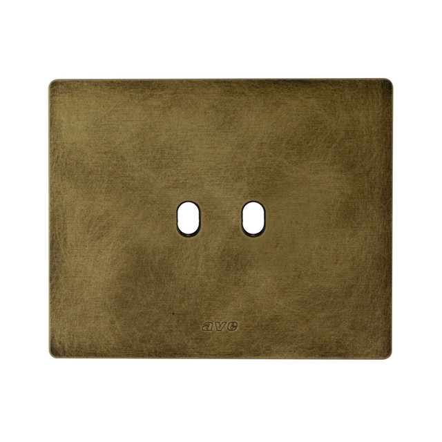 AVE NEW STYLE S44 ALUMINUM PLATE, ANTIQUE BRONZE COLOUR – 2 CONTROLS – 3 MOD. — 44PANQ02BAN