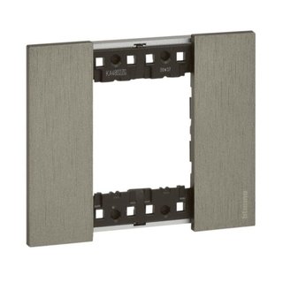 BTicino 2 modules Living Now plate — KA4802ZG