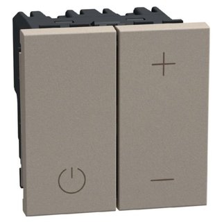 BTicino pushbutton dimmer output 0 - 10 V for ballast - 2 modules - stone — YG4410