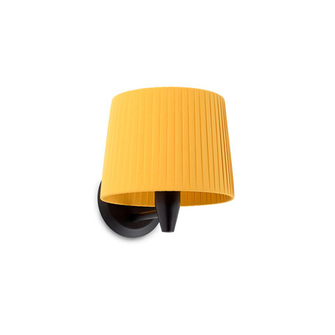 Faro Barcelona SAMBA Black/ribbon yellow wall lamp — manufacturer representative image